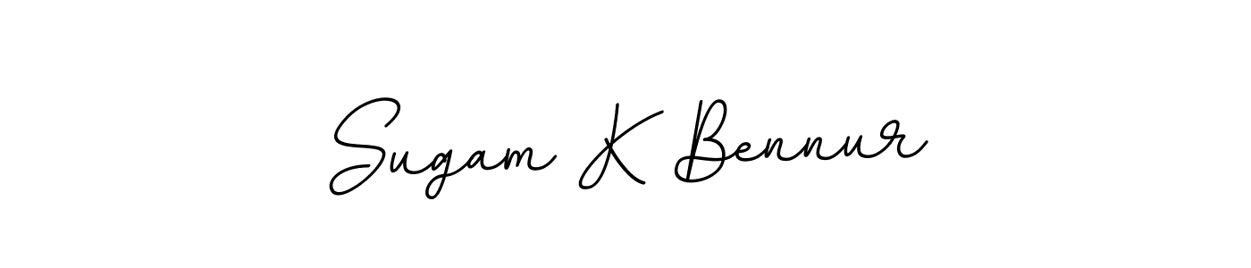 Also You can easily find your signature by using the search form. We will create Sugam K Bennur name handwritten signature images for you free of cost using BallpointsItalic-DORy9 sign style. Sugam K Bennur signature style 11 images and pictures png