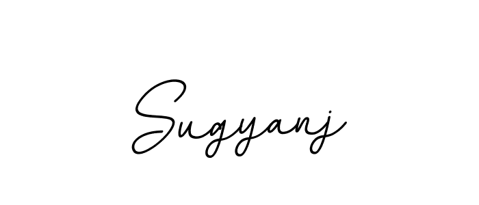 Make a beautiful signature design for name Sugyanj. With this signature (BallpointsItalic-DORy9) style, you can create a handwritten signature for free. Sugyanj signature style 11 images and pictures png