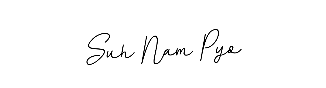 Design your own signature with our free online signature maker. With this signature software, you can create a handwritten (BallpointsItalic-DORy9) signature for name Suh Nam Pyo. Suh Nam Pyo signature style 11 images and pictures png