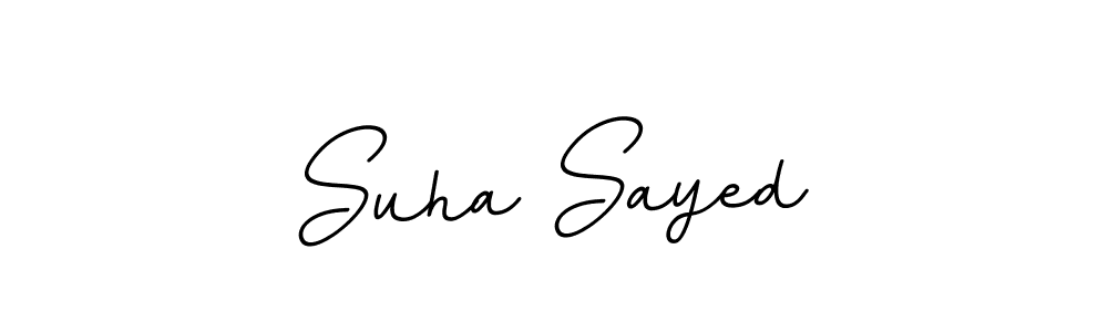 The best way (BallpointsItalic-DORy9) to make a short signature is to pick only two or three words in your name. The name Suha Sayed include a total of six letters. For converting this name. Suha Sayed signature style 11 images and pictures png