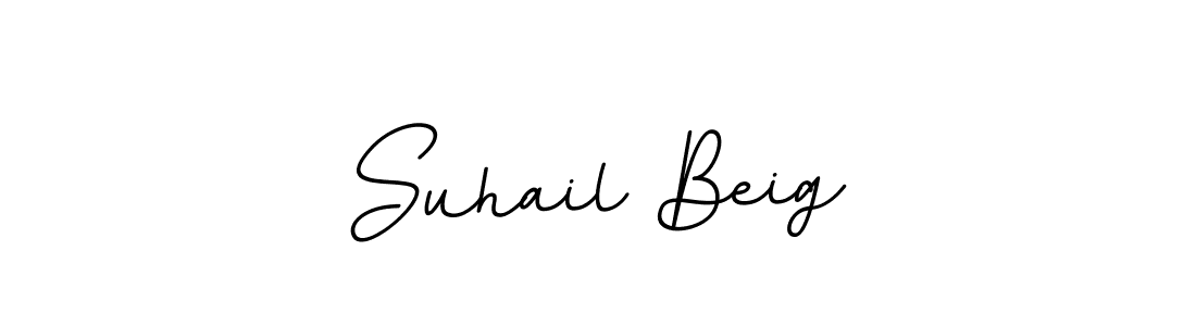 Use a signature maker to create a handwritten signature online. With this signature software, you can design (BallpointsItalic-DORy9) your own signature for name Suhail Beig. Suhail Beig signature style 11 images and pictures png