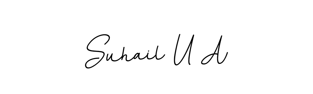 Make a beautiful signature design for name Suhail U A. Use this online signature maker to create a handwritten signature for free. Suhail U A signature style 11 images and pictures png