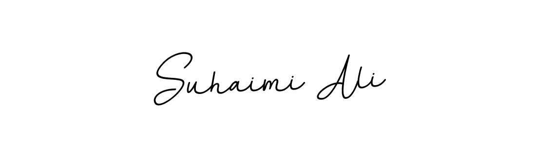 Design your own signature with our free online signature maker. With this signature software, you can create a handwritten (BallpointsItalic-DORy9) signature for name Suhaimi Ali. Suhaimi Ali signature style 11 images and pictures png