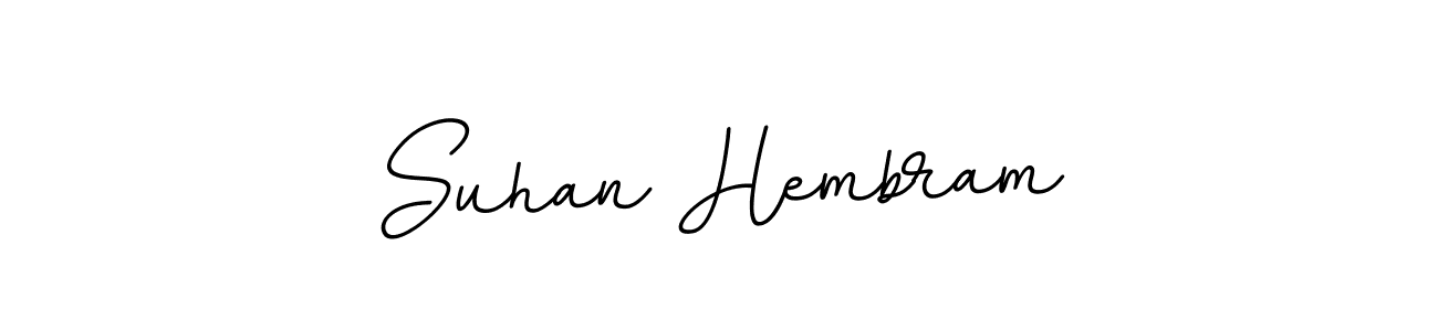 The best way (BallpointsItalic-DORy9) to make a short signature is to pick only two or three words in your name. The name Suhan Hembram include a total of six letters. For converting this name. Suhan Hembram signature style 11 images and pictures png