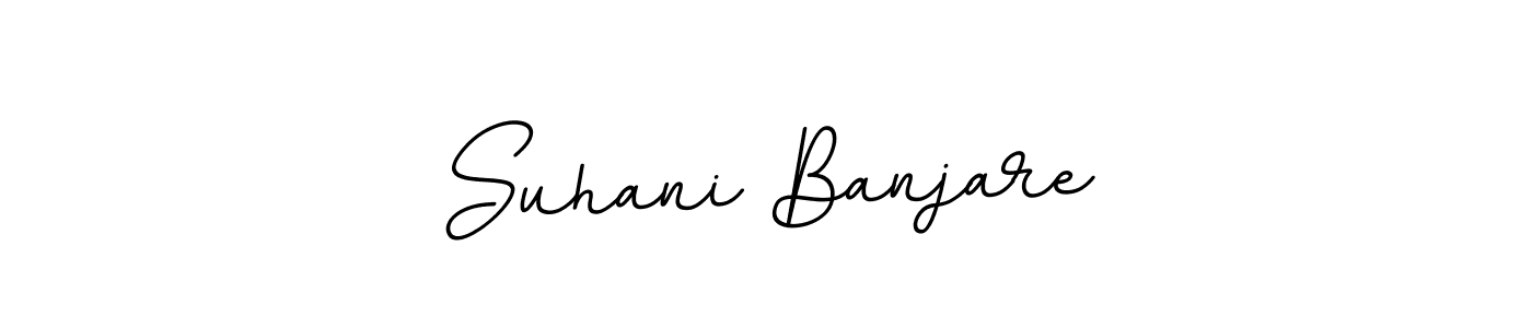 Design your own signature with our free online signature maker. With this signature software, you can create a handwritten (BallpointsItalic-DORy9) signature for name Suhani Banjare. Suhani Banjare signature style 11 images and pictures png