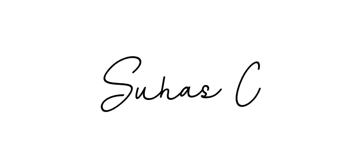 Use a signature maker to create a handwritten signature online. With this signature software, you can design (BallpointsItalic-DORy9) your own signature for name Suhas C. Suhas C signature style 11 images and pictures png