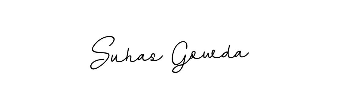 Create a beautiful signature design for name Suhas Gowda. With this signature (BallpointsItalic-DORy9) fonts, you can make a handwritten signature for free. Suhas Gowda signature style 11 images and pictures png