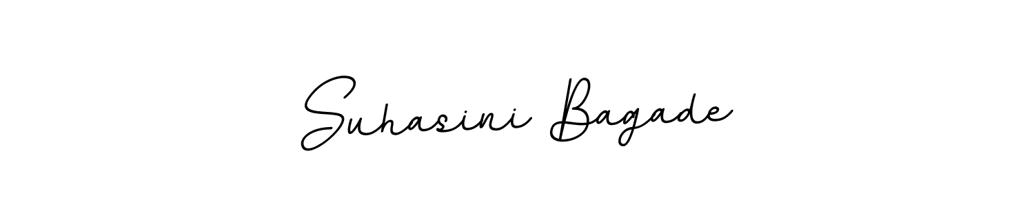 Make a beautiful signature design for name Suhasini Bagade. With this signature (BallpointsItalic-DORy9) style, you can create a handwritten signature for free. Suhasini Bagade signature style 11 images and pictures png