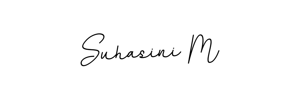 Design your own signature with our free online signature maker. With this signature software, you can create a handwritten (BallpointsItalic-DORy9) signature for name Suhasini M. Suhasini M signature style 11 images and pictures png