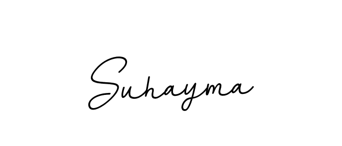 Design your own signature with our free online signature maker. With this signature software, you can create a handwritten (BallpointsItalic-DORy9) signature for name Suhayma. Suhayma signature style 11 images and pictures png