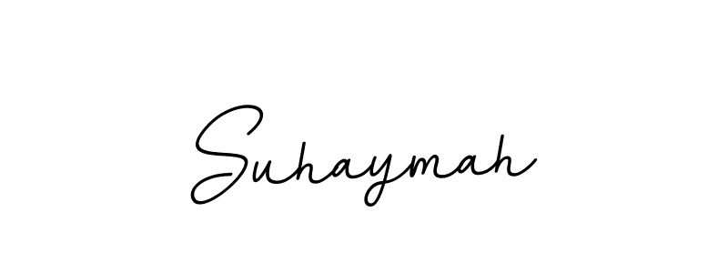 Use a signature maker to create a handwritten signature online. With this signature software, you can design (BallpointsItalic-DORy9) your own signature for name Suhaymah. Suhaymah signature style 11 images and pictures png