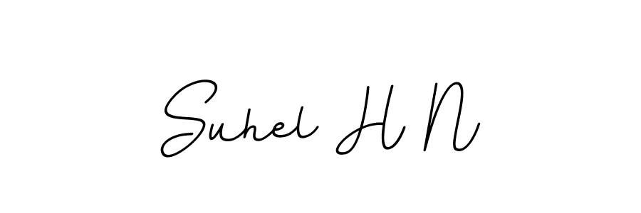 You should practise on your own different ways (BallpointsItalic-DORy9) to write your name (Suhel H N) in signature. don't let someone else do it for you. Suhel H N signature style 11 images and pictures png