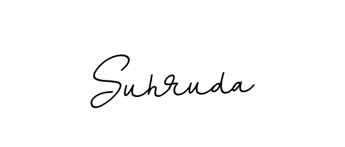 Make a beautiful signature design for name Suhruda. With this signature (BallpointsItalic-DORy9) style, you can create a handwritten signature for free. Suhruda signature style 11 images and pictures png