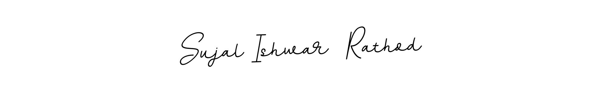 Create a beautiful signature design for name Sujal Ishwar  Rathod. With this signature (BallpointsItalic-DORy9) fonts, you can make a handwritten signature for free. Sujal Ishwar  Rathod signature style 11 images and pictures png