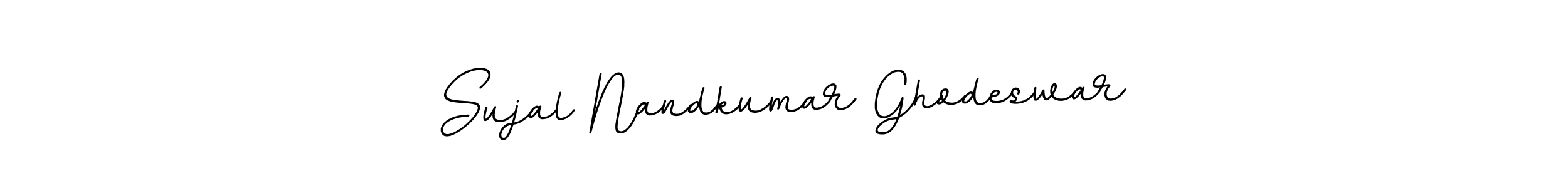 Use a signature maker to create a handwritten signature online. With this signature software, you can design (BallpointsItalic-DORy9) your own signature for name Sujal Nandkumar Ghodeswar. Sujal Nandkumar Ghodeswar signature style 11 images and pictures png