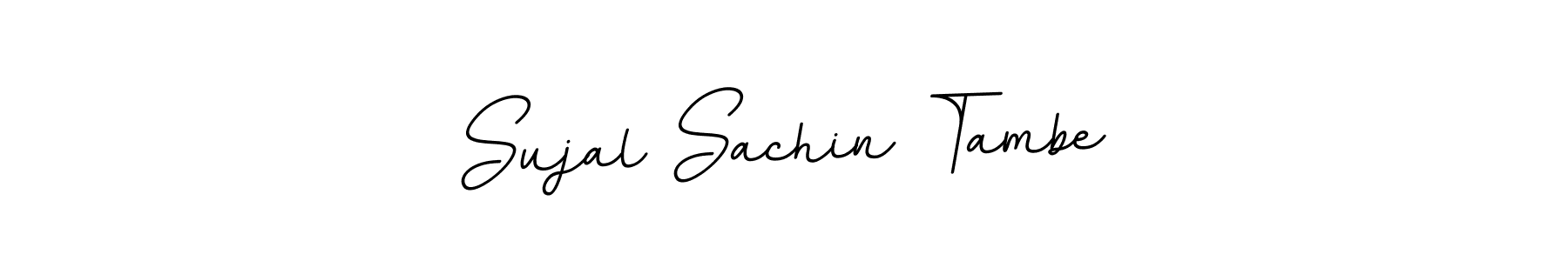 Sujal Sachin Tambe stylish signature style. Best Handwritten Sign (BallpointsItalic-DORy9) for my name. Handwritten Signature Collection Ideas for my name Sujal Sachin Tambe. Sujal Sachin Tambe signature style 11 images and pictures png