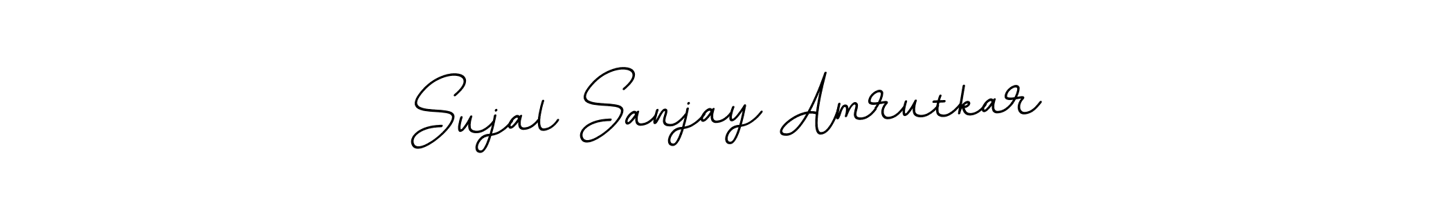 The best way (BallpointsItalic-DORy9) to make a short signature is to pick only two or three words in your name. The name Sujal Sanjay Amrutkar include a total of six letters. For converting this name. Sujal Sanjay Amrutkar signature style 11 images and pictures png