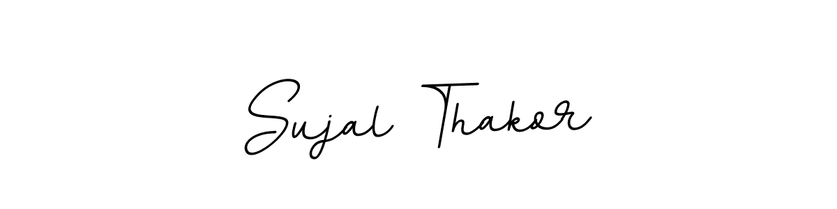 You should practise on your own different ways (BallpointsItalic-DORy9) to write your name (Sujal Thakor) in signature. don't let someone else do it for you. Sujal Thakor signature style 11 images and pictures png