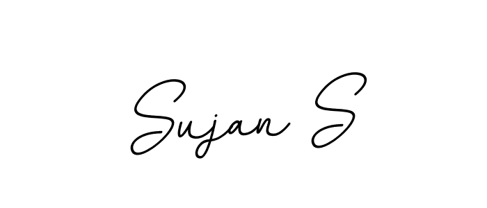 Create a beautiful signature design for name Sujan S. With this signature (BallpointsItalic-DORy9) fonts, you can make a handwritten signature for free. Sujan S signature style 11 images and pictures png