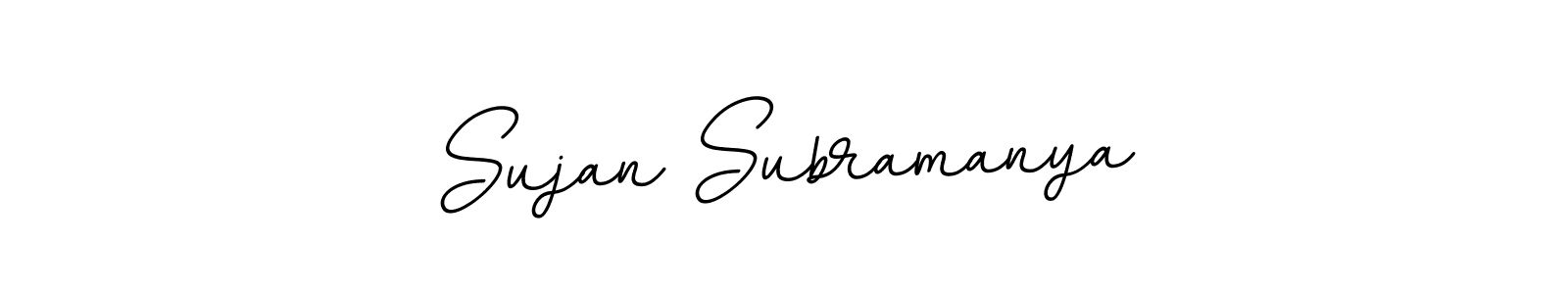 The best way (BallpointsItalic-DORy9) to make a short signature is to pick only two or three words in your name. The name Sujan Subramanya include a total of six letters. For converting this name. Sujan Subramanya signature style 11 images and pictures png