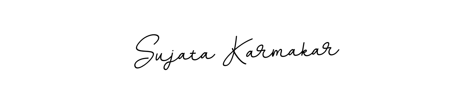 Use a signature maker to create a handwritten signature online. With this signature software, you can design (BallpointsItalic-DORy9) your own signature for name Sujata Karmakar. Sujata Karmakar signature style 11 images and pictures png