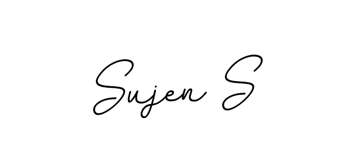 if you are searching for the best signature style for your name Sujen S. so please give up your signature search. here we have designed multiple signature styles  using BallpointsItalic-DORy9. Sujen S signature style 11 images and pictures png