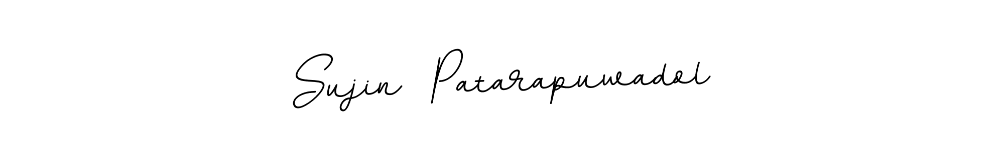 You should practise on your own different ways (BallpointsItalic-DORy9) to write your name (Sujin  Patarapuwadol) in signature. don't let someone else do it for you. Sujin  Patarapuwadol signature style 11 images and pictures png