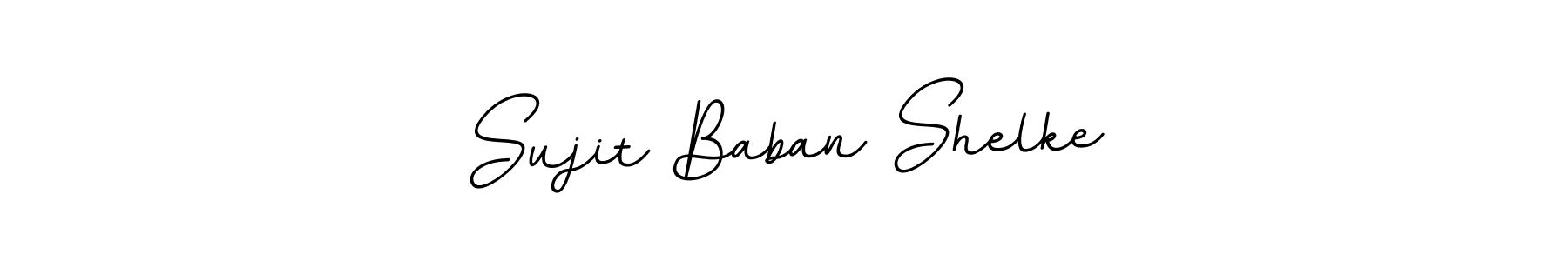 Make a beautiful signature design for name Sujit Baban Shelke. With this signature (BallpointsItalic-DORy9) style, you can create a handwritten signature for free. Sujit Baban Shelke signature style 11 images and pictures png