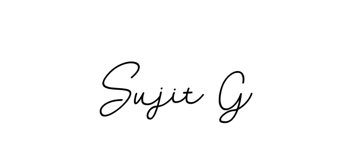 Make a beautiful signature design for name Sujit G. With this signature (BallpointsItalic-DORy9) style, you can create a handwritten signature for free. Sujit G signature style 11 images and pictures png