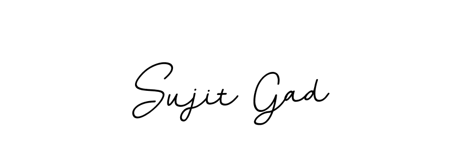 Use a signature maker to create a handwritten signature online. With this signature software, you can design (BallpointsItalic-DORy9) your own signature for name Sujit Gad. Sujit Gad signature style 11 images and pictures png