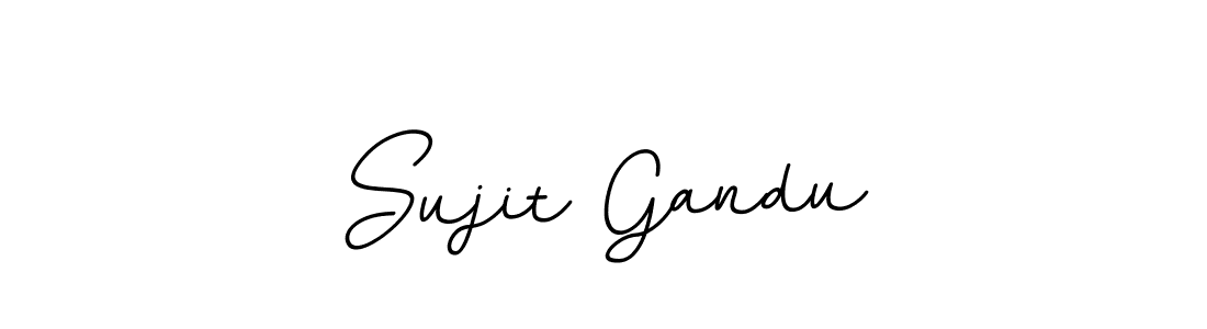 Create a beautiful signature design for name Sujit Gandu. With this signature (BallpointsItalic-DORy9) fonts, you can make a handwritten signature for free. Sujit Gandu signature style 11 images and pictures png