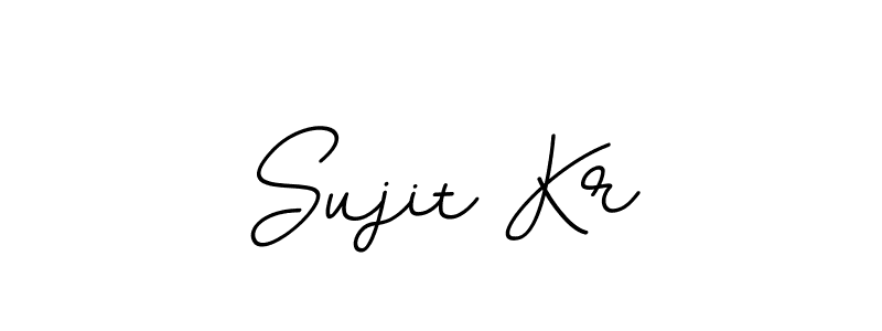 Make a beautiful signature design for name Sujit Kr. With this signature (BallpointsItalic-DORy9) style, you can create a handwritten signature for free. Sujit Kr signature style 11 images and pictures png
