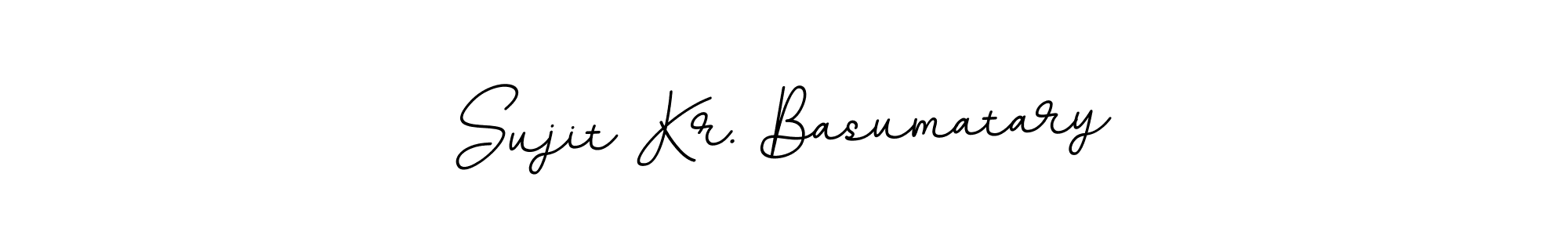 Create a beautiful signature design for name Sujit Kr. Basumatary. With this signature (BallpointsItalic-DORy9) fonts, you can make a handwritten signature for free. Sujit Kr. Basumatary signature style 11 images and pictures png