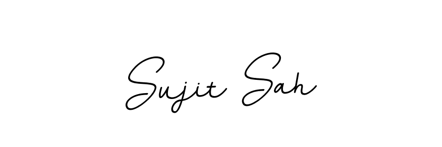 Sujit Sah stylish signature style. Best Handwritten Sign (BallpointsItalic-DORy9) for my name. Handwritten Signature Collection Ideas for my name Sujit Sah. Sujit Sah signature style 11 images and pictures png