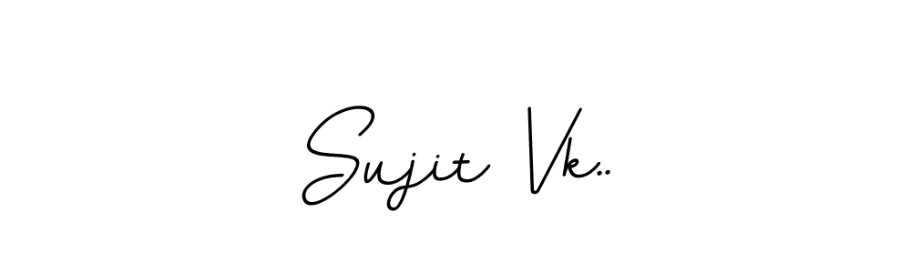 You should practise on your own different ways (BallpointsItalic-DORy9) to write your name (Sujit Vk..) in signature. don't let someone else do it for you. Sujit Vk.. signature style 11 images and pictures png