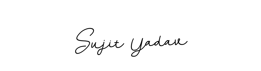 Make a beautiful signature design for name Sujit Yadav. With this signature (BallpointsItalic-DORy9) style, you can create a handwritten signature for free. Sujit Yadav signature style 11 images and pictures png