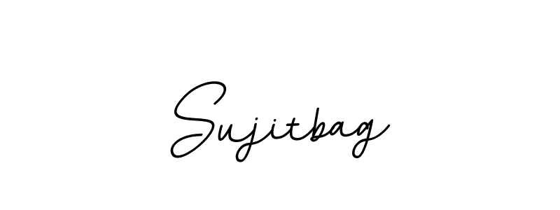 How to make Sujitbag signature? BallpointsItalic-DORy9 is a professional autograph style. Create handwritten signature for Sujitbag name. Sujitbag signature style 11 images and pictures png