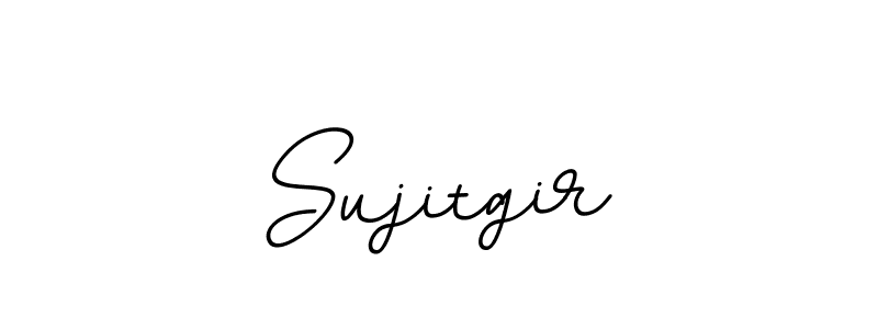 Use a signature maker to create a handwritten signature online. With this signature software, you can design (BallpointsItalic-DORy9) your own signature for name Sujitgir. Sujitgir signature style 11 images and pictures png