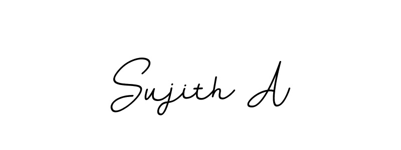 This is the best signature style for the Sujith A name. Also you like these signature font (BallpointsItalic-DORy9). Mix name signature. Sujith A signature style 11 images and pictures png