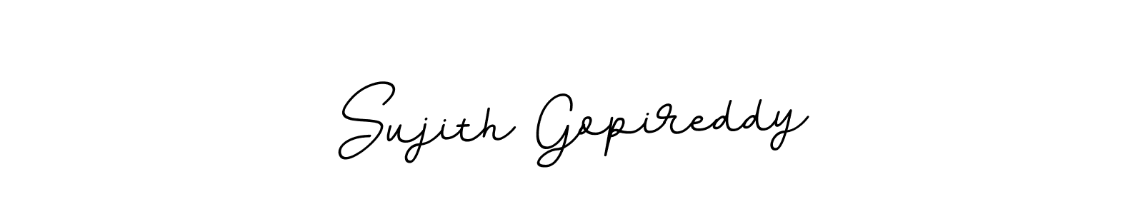 Use a signature maker to create a handwritten signature online. With this signature software, you can design (BallpointsItalic-DORy9) your own signature for name Sujith Gopireddy. Sujith Gopireddy signature style 11 images and pictures png