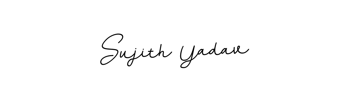 Sujith Yadav stylish signature style. Best Handwritten Sign (BallpointsItalic-DORy9) for my name. Handwritten Signature Collection Ideas for my name Sujith Yadav. Sujith Yadav signature style 11 images and pictures png