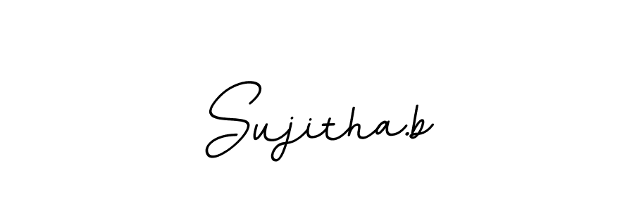 Also we have Sujitha.b name is the best signature style. Create professional handwritten signature collection using BallpointsItalic-DORy9 autograph style. Sujitha.b signature style 11 images and pictures png