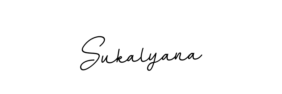 How to make Sukalyana name signature. Use BallpointsItalic-DORy9 style for creating short signs online. This is the latest handwritten sign. Sukalyana signature style 11 images and pictures png