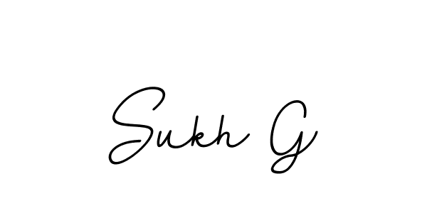 Sukh G stylish signature style. Best Handwritten Sign (BallpointsItalic-DORy9) for my name. Handwritten Signature Collection Ideas for my name Sukh G. Sukh G signature style 11 images and pictures png