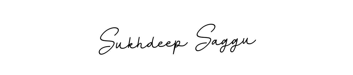 Make a beautiful signature design for name Sukhdeep Saggu. With this signature (BallpointsItalic-DORy9) style, you can create a handwritten signature for free. Sukhdeep Saggu signature style 11 images and pictures png