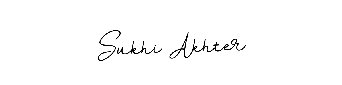 Design your own signature with our free online signature maker. With this signature software, you can create a handwritten (BallpointsItalic-DORy9) signature for name Sukhi Akhter. Sukhi Akhter signature style 11 images and pictures png