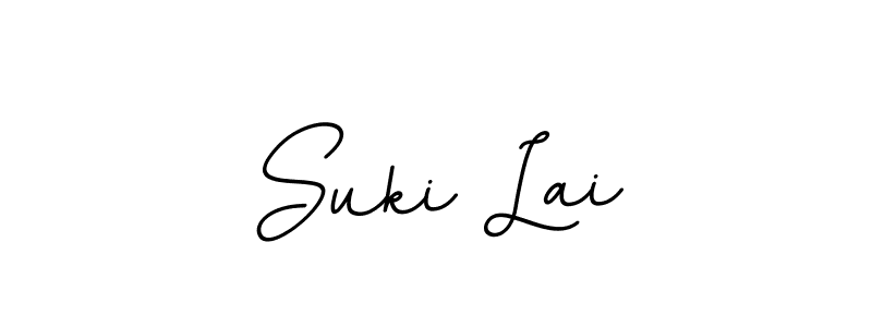 Use a signature maker to create a handwritten signature online. With this signature software, you can design (BallpointsItalic-DORy9) your own signature for name Suki Lai. Suki Lai signature style 11 images and pictures png