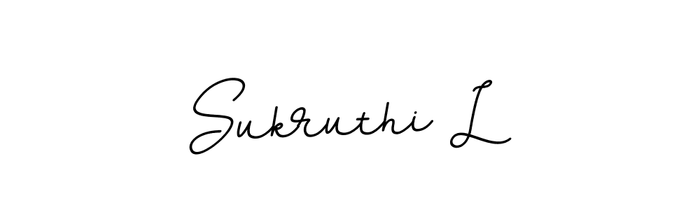 You should practise on your own different ways (BallpointsItalic-DORy9) to write your name (Sukruthi L) in signature. don't let someone else do it for you. Sukruthi L signature style 11 images and pictures png