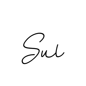 Make a beautiful signature design for name Sul. With this signature (BallpointsItalic-DORy9) style, you can create a handwritten signature for free. Sul signature style 11 images and pictures png
