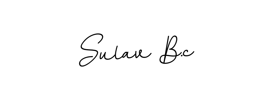 You should practise on your own different ways (BallpointsItalic-DORy9) to write your name (Sulav B.c) in signature. don't let someone else do it for you. Sulav B.c signature style 11 images and pictures png